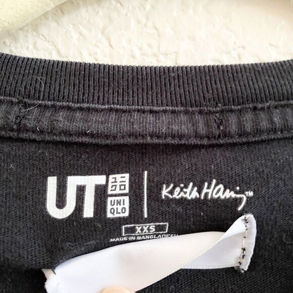 Keith Haring X Uniqlo First Major Exhibition Black Men’s T-Shirt Size XXS - Picture 6 of 10